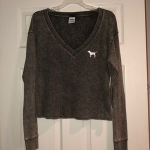Pink cropped sweatshirt